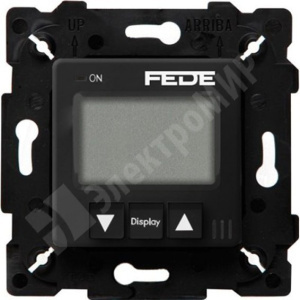 Изображение FD18000-M | Терморегулятор цифровой 16A с LED дисплеем с датчиком 2.5 м черный FEDE FD18000-M FEDE